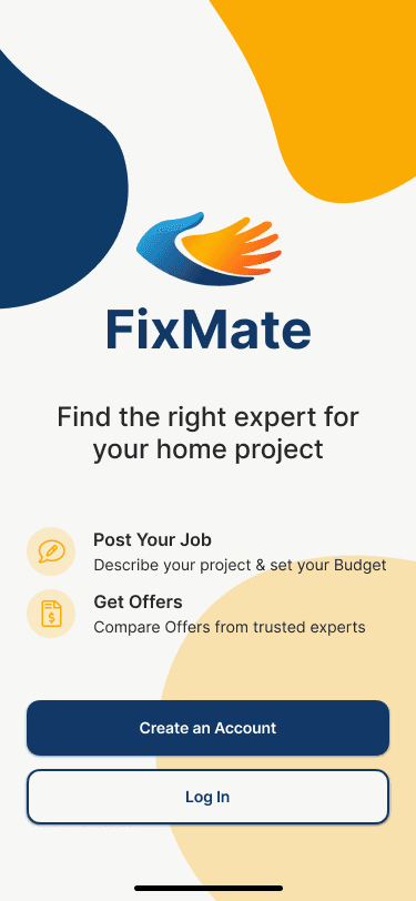 FixMate Mobile App (in progress)